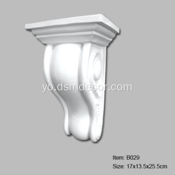 PU Plain ohun ọṣọ Corbels